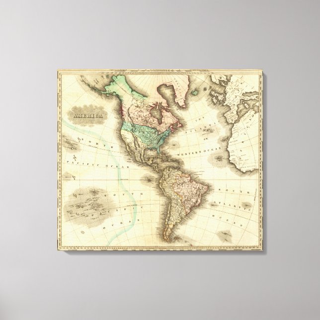 America 8 canvas print (Front)