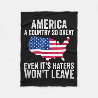 America A Country So Great Even Its Haters Wont Fleece Blanket