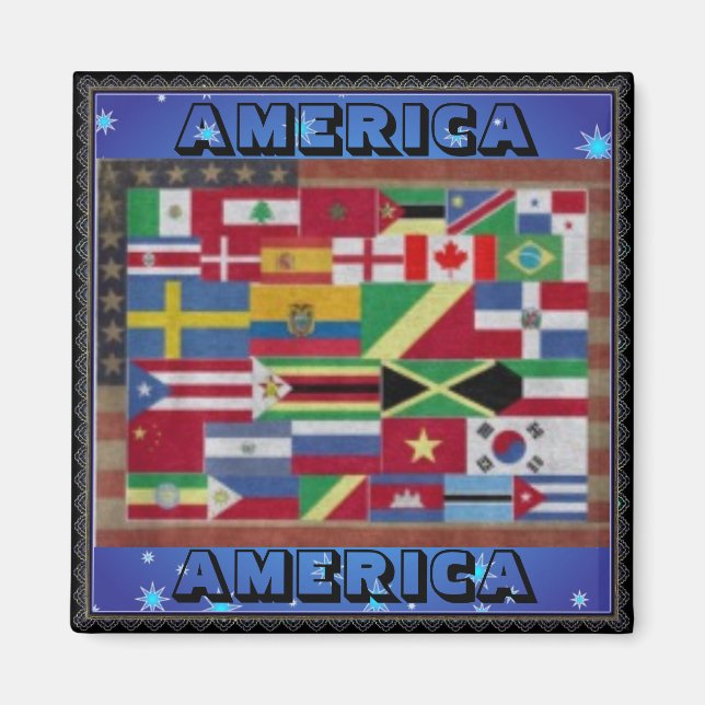 AMERICA AMERICA Magnet (Front)
