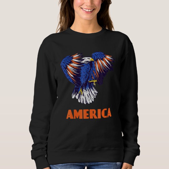 America American Eagle 4th July Sweatshirt (Front)