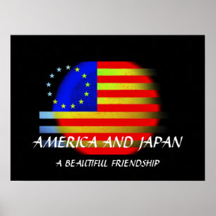 AMERICA AND JAPAN A BEAUTIFUL FRIENDSHIP POSTER