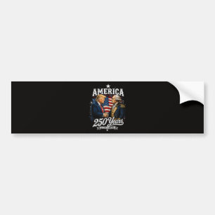 America Anniversary 250th Trump Washington Bumper Sticker