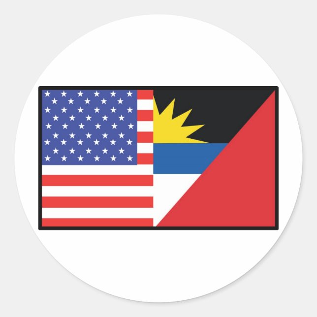 America Antiqua Barbuda Classic Round Sticker (Front)