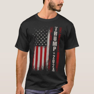 America Back American Flag Trump 2024 Men Women Gi T-Shirt