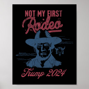 America Back Trump Cowboy Rodeo Election 2024 1  Poster