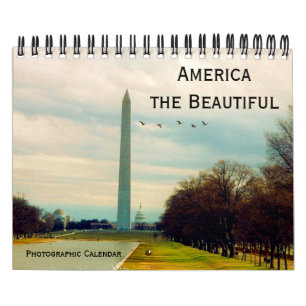america beautiful small 2026  calendar