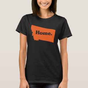 America Big Sky Montana Home Map T-Shirt