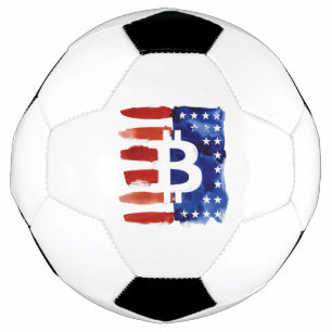 America Bitcoin (Painting No. 8) Soccer Ball