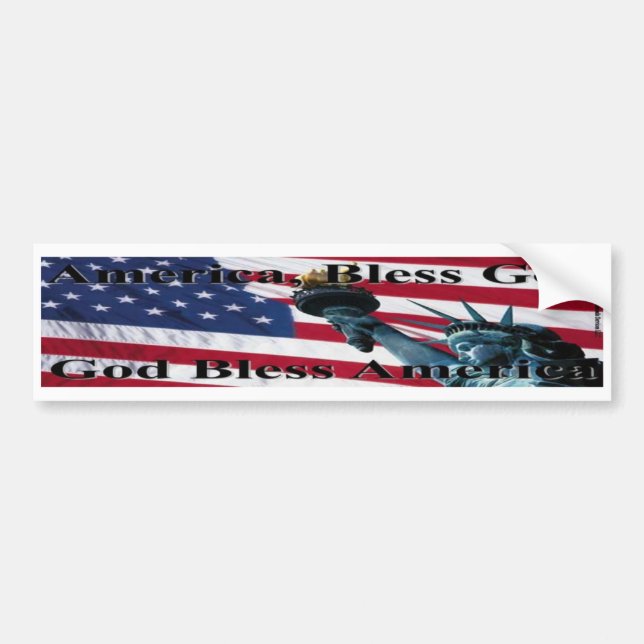 America Bless God II Bumper Sticker (Front)