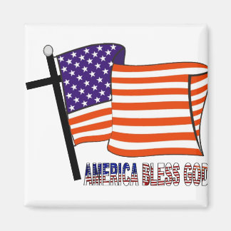 America Bless God Magnet