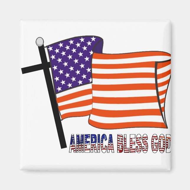 America Bless God Magnet (Front)
