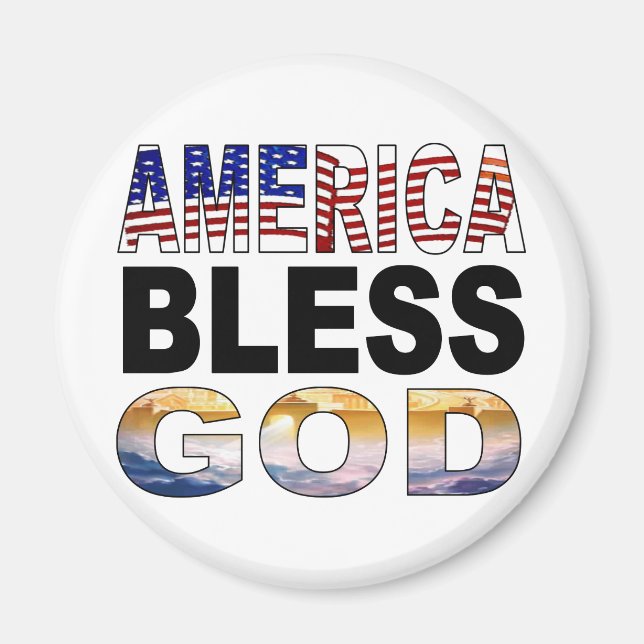 America Bless God Magnet (Front)