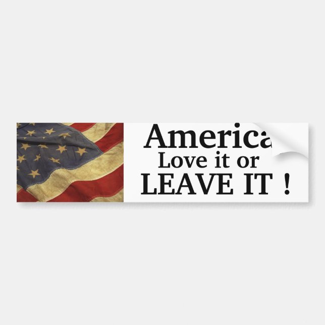 America Bumper Sticker (Front)