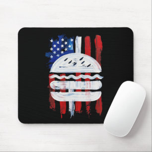 America Burger (Black Painting No. 1) Mouse Pad