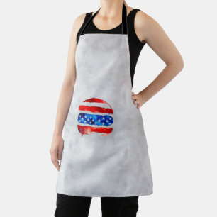 America Burger (White Painting No. 2) Apron