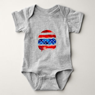 America Burger (White Painting No. 2) Baby Bodysuit