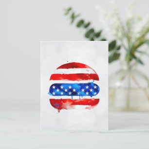 America Burger (White Painting No. 2) Postcard