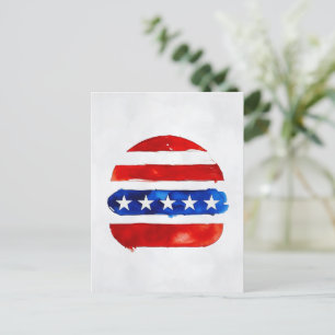 America Burger (White Painting No. 4) Postcard
