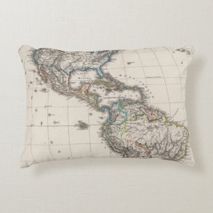 America by Stieler Decorative Cushion