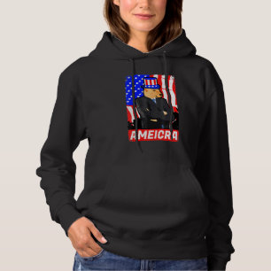 America Cheems Shiba Dog Dank Meme July 4th Usa Fl Hoodie