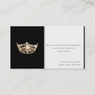America-Christian style Pageant Business Cards