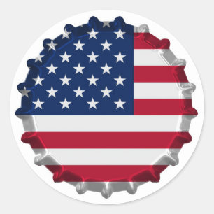 America Classic Round Sticker