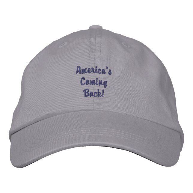 America - Coming Back Embroidered Hat (Front)