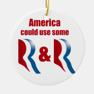 AMERICA COULD USE SOME R AND R -.png Ceramic Tree Decoration