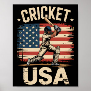 America Cricket American Usa Player Men Women 1 Poster
