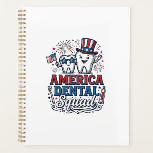 America Dental Squad Patriotic Tooth Vector Design Planner