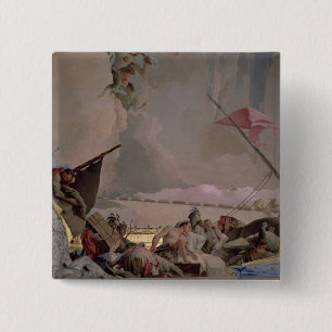 America, detail from The Glory of Spain II 15 Cm Square Badge
