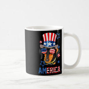 America Dog Doxie 4th Of July Tee Coffee Mug