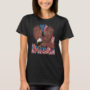 America Eagle Fly Hight 4th Of July Patriotic Amer T-Shirt