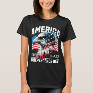 America Eagle Independence Day T-Shirt