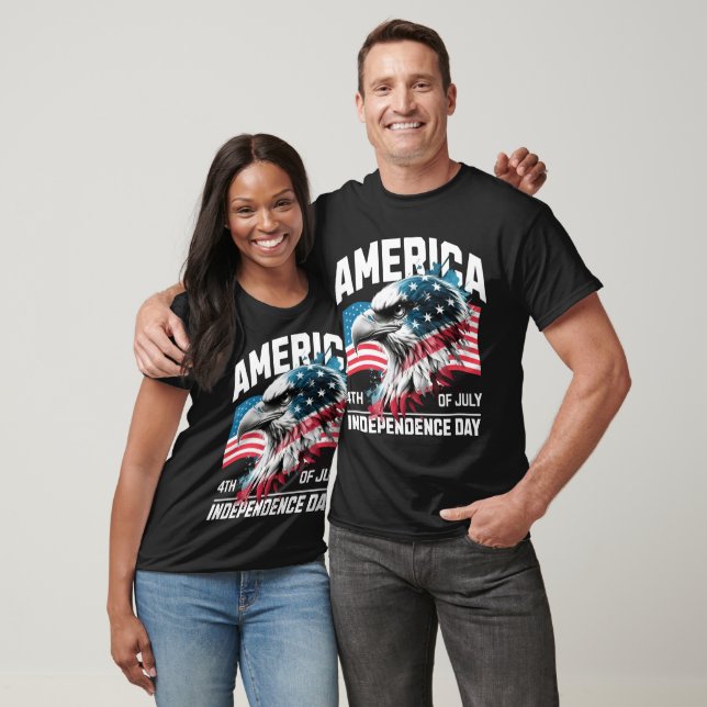 America Eagle Independence Day T-Shirt (Unisex)