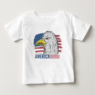 America Eagle this USA Flag  Baby T-Shirt