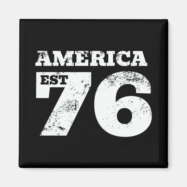 America Est 1776 Patriotic Magnet (Front)