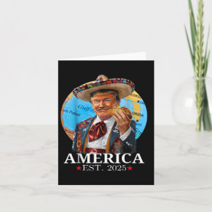 America Est 2025 Retro Vintage Beach Tee Card