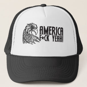 America F Yeah Trucker Hat