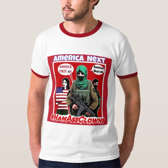 America First/America Next meme T-Shirt (Front)