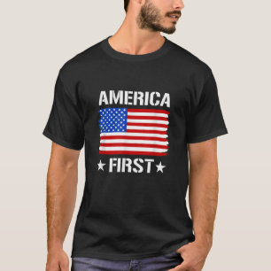 America First AmericaFirst Trump 2024 Usa American T-Shirt
