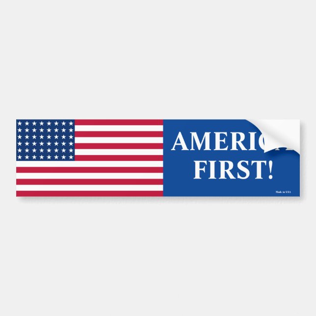 America First Bumper Sticker (Front)
