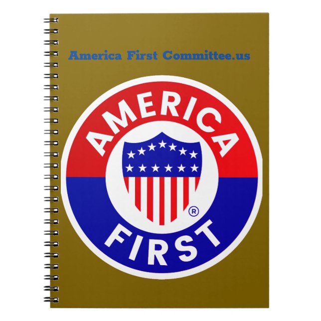 America First Committee Spiral Photo Notebook (Front)