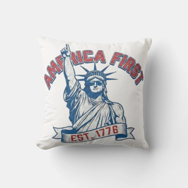 AMERICA FIRST - Est. 1776 Cushion (Front)