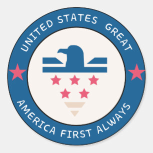 America First logo sticker