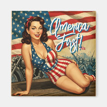 America First Susan Lee Square Magnet