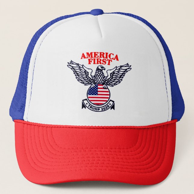 America First Trump 2020 Trucker Hat (Front)
