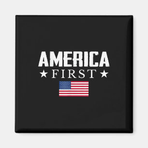 America First Usa Flag Magnet
