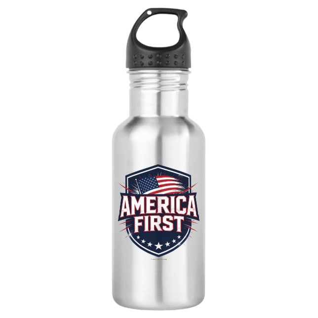 America First - Water Bottle (Front)