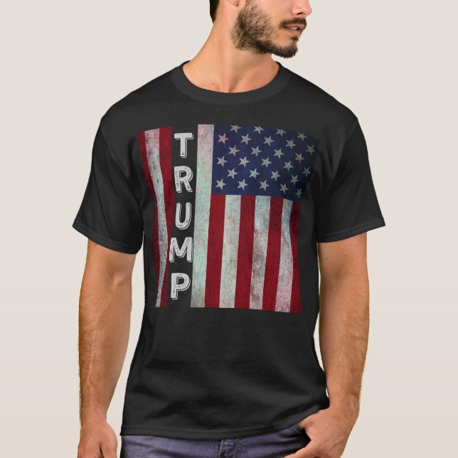 America First with Trump T-Shirt (Front)